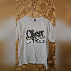 Gildan White Cheer Mom Short Sleeve Tee